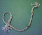 a fiendish length of knotted rope