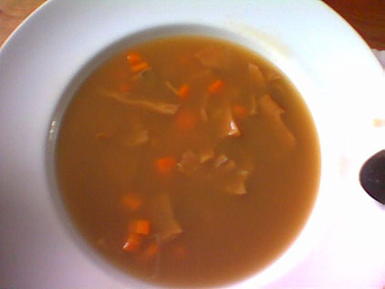 A bowl of soup