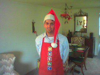 me in an apron